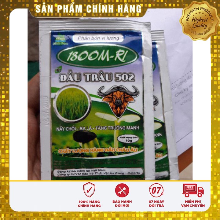 Phân bón cao cấp NPK đầu trâu LOẠI MỚI 2020 (gói 10gr)