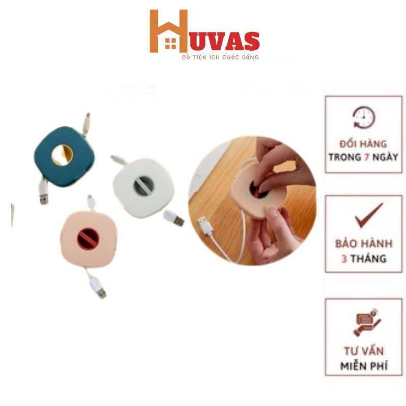 Dụng Cụ Thu Gọn Dây Sạc Kê Điện Thoại Xem Phim / Hộp Đựng Cuốn Tai Nghe Dây Cáp Đa Năng