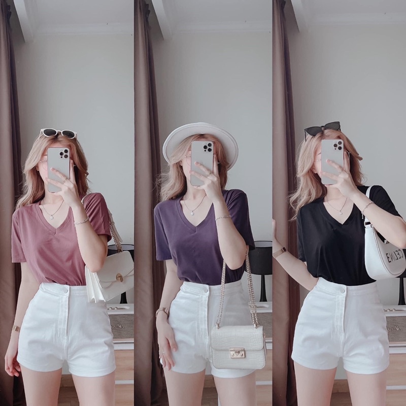 Quần Short Nữ cạp cao vải kaki mềm mát m509