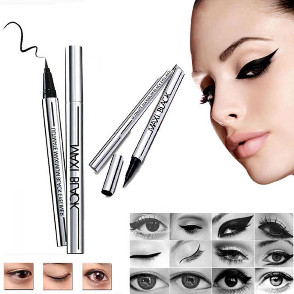 Bút Kẻ Mắt Dạng Lỏng Màu Đen Chống Nước Mau Khô Mịn Màng