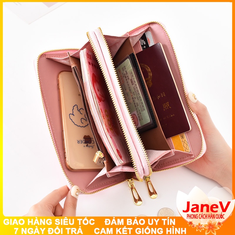 Ví Nữ Dài Cầm Tay Cao Cấp Sang Trọng Phong Cách Hàn Quốc TVNN400