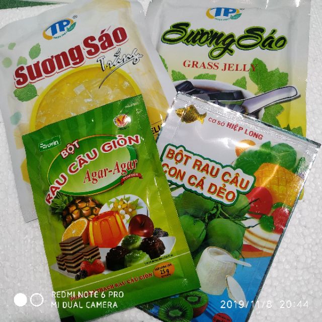 Thạch sương sáo trắng Thuận Phát - gói 50g - dùng làm món chè