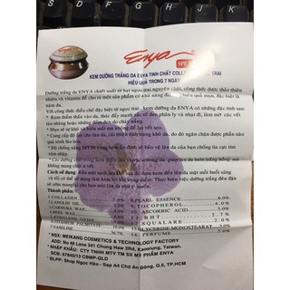 KEM DƯỠNG TRẮNG DA ENYA