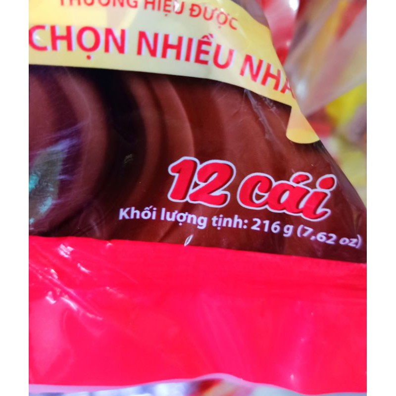 12 Bánh socola kem Choco PN gói 216g