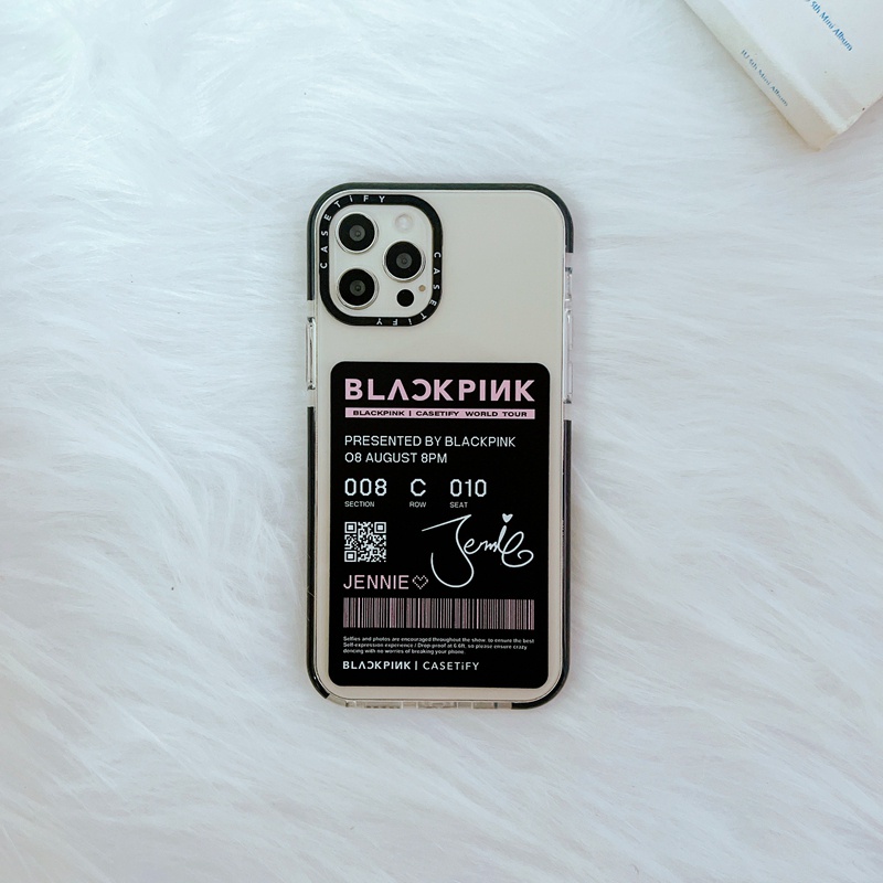 Ốp điện thoại silicon TPU hình vé hòa nhạc BLACKPINK cho iPhone 7 8 Plus X XS XR 11 12 13 Pro Max SE 2020 | BigBuy360 - bigbuy360.vn