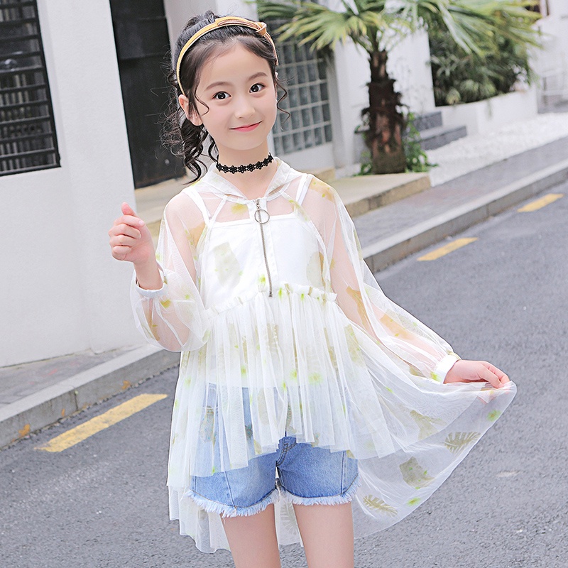 Áo Khoác Tuxedo Chống Nắng Thời Trang Cho Bé Gái