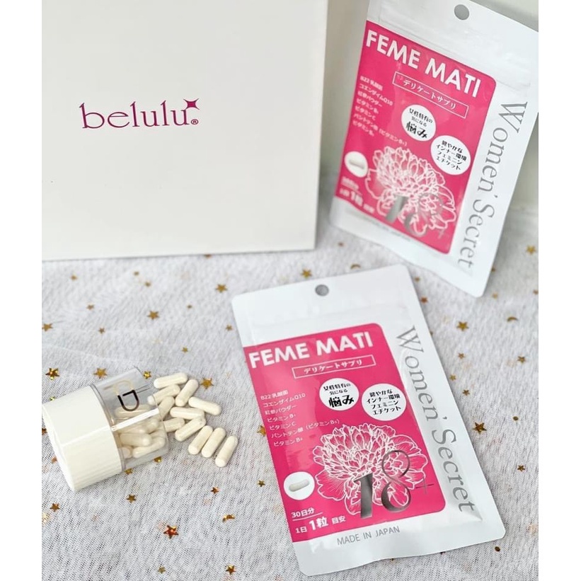 Viên Uống Men Phụ Khoa Feme Mati Women’ Secret 30 Viên Nhật Bản