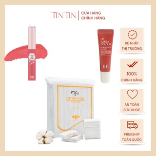 ComBo Son kem Lua tông lì siêu mịn lâu trôi 2.5g - Bông Tẩy Trang  Lameila - Ủ Hồng Môi Lua
