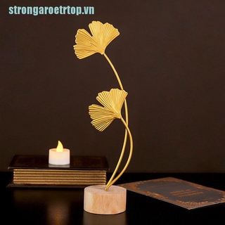 Đế Gỗ Trang Trí Lá Bạch Quả