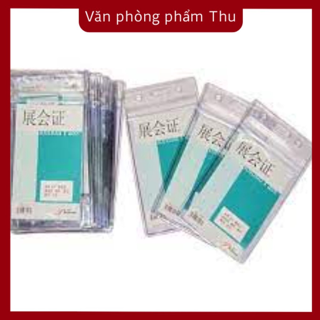 Thẻ đeo bảng tên nhựa dẻo 407 siêu to, kích thước lớn 10,5cm x 14cm (lọt lòng)