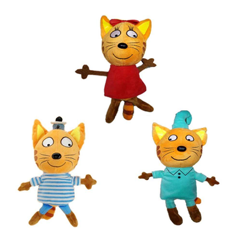 Mèo Nhồi Bông Mềm Mại 25CM Trang Trí Nhà Cửa