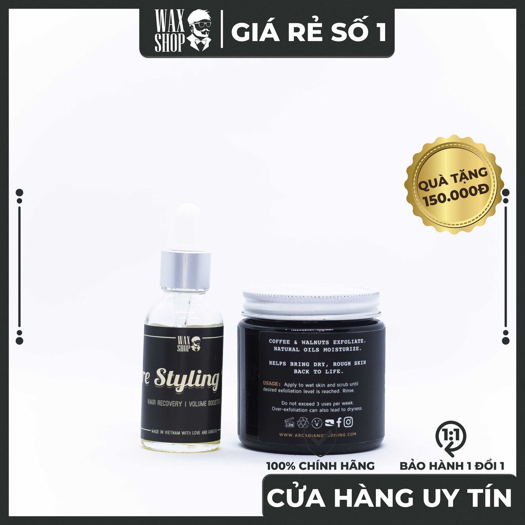 Tẩy Da Chết SCRUFFY SCRUB ⚡ [Chính Hãng] ⚡ Tặng Kèm Pre-Styling Oil Dưỡng Tóc