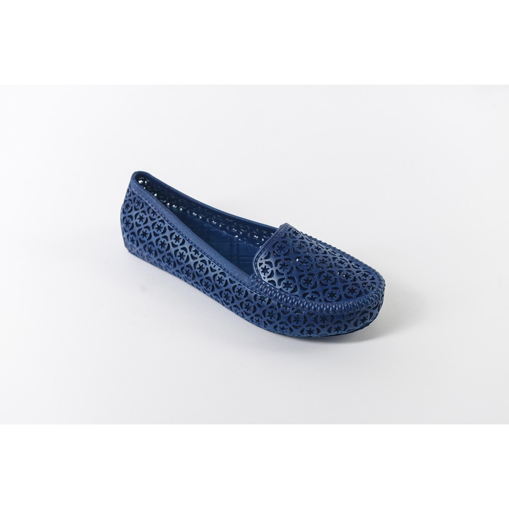 Giày nhựa đi mưa Nữ Leedo PVC 05 Xanh đen