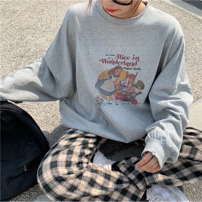 Áo Dài Tay In HOẠT HÌNH BẠCH TUYẾT VÀ 7 CHÚ LÙN  UNISEX