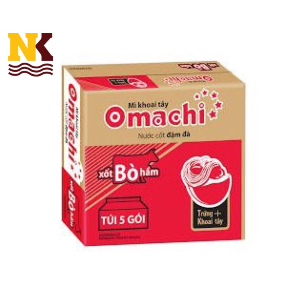 Mì omachi xốt bò hầm 80g x 30 gói