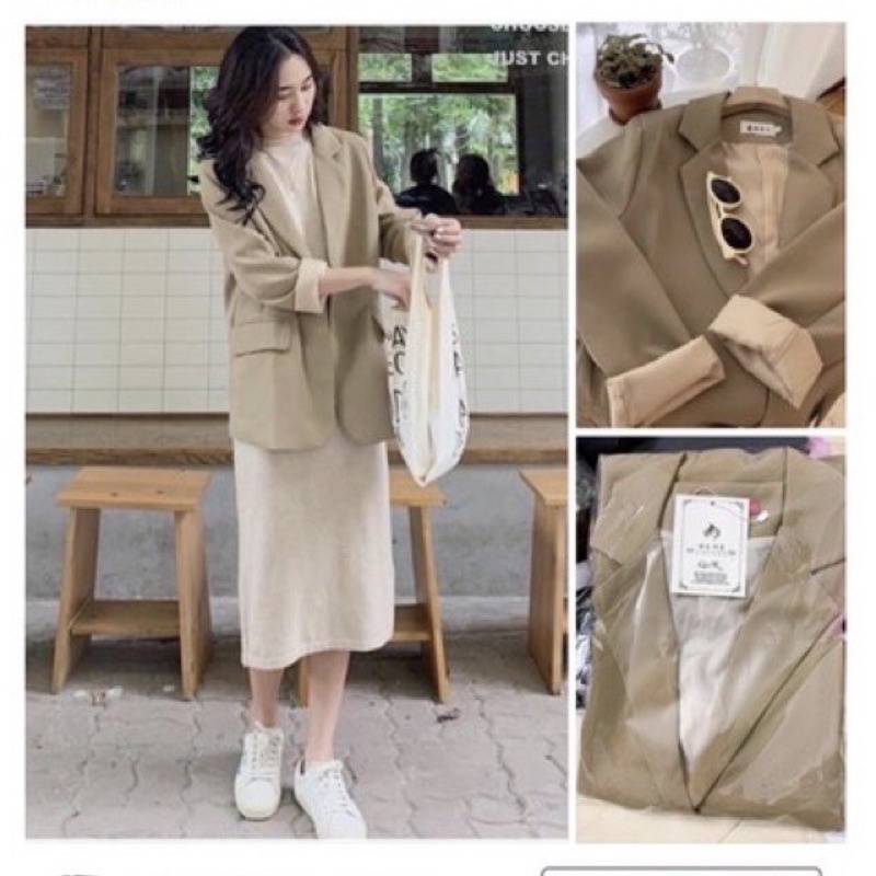Áo blazer 2 lớp hàng Quảng châu cao cấp. Áo phong cách Hàn quốc lên dáng cực đẹp