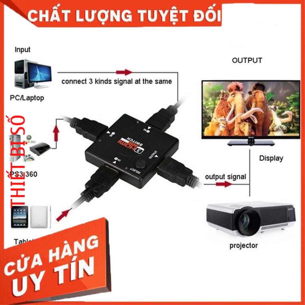 Mini 4-Port 1080P HDMI Switch  - Black -dc631
