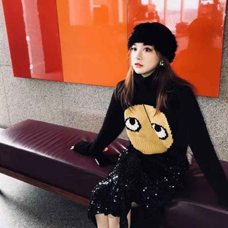 Áo Sweater Cổ Cao Phong Cách Thời Trang Xuân Thu Kiểu Mới