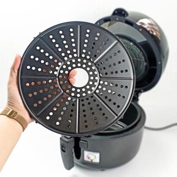 Nồi chiên không dầu lock&lock EJF586BLK bản cơ 6.5L 1800w có tay đảo, bảo hành 12 tháng, công nghệ mới Inverter -MC