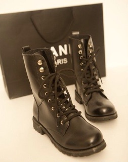 Giày combat boot đế thấp