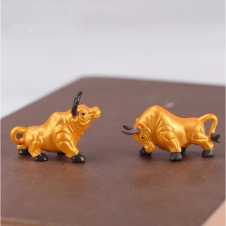 Mô hình Trâu vàng chọi mừng năm mới Tân sửu nhiều sức khỏe may mắn