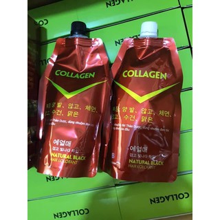 [CHÍNH HÃNG] Nhuộm đen collagen tinh chất bơ chuyên gia phủ tóc bạc đến 99%