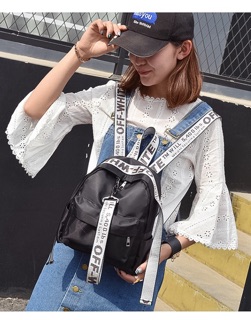 Balo mini OFF-WHITE chữ nhật- 180k 