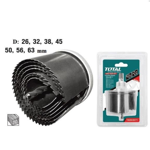 Bộ 7 mũi khoét lỗ gỗ Total TACSH3071