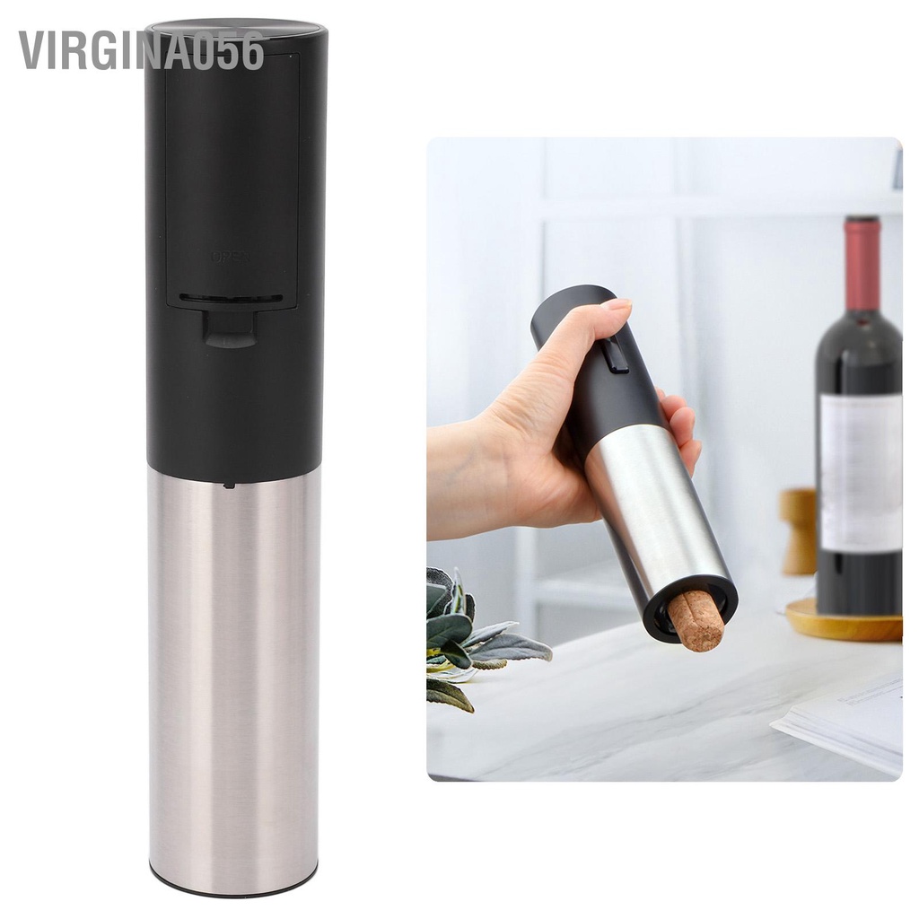 Virgina056 Bộ vặn vít điện Độ ồn thấp Dụng cụ mở chai tự động cầm tay với máy cắt giấy thiếc cho tiệc cưới tại nhà