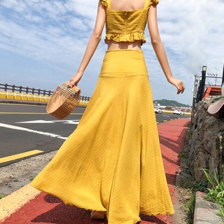 Váy boho vàng(hương giang)