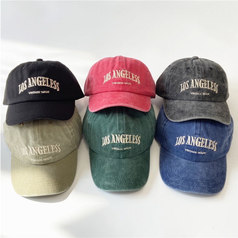 Nón kết thêu chữ Los Angeless chất cotton cao cấp form unisex nam nữ DS