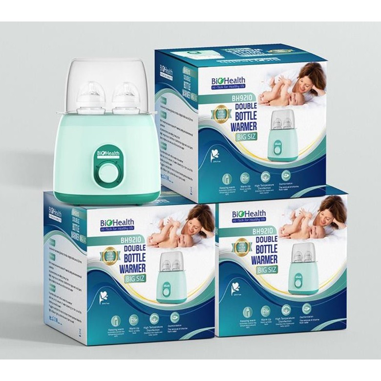 Máy hâm sữa đôi 2 bình Biohealth BH9210