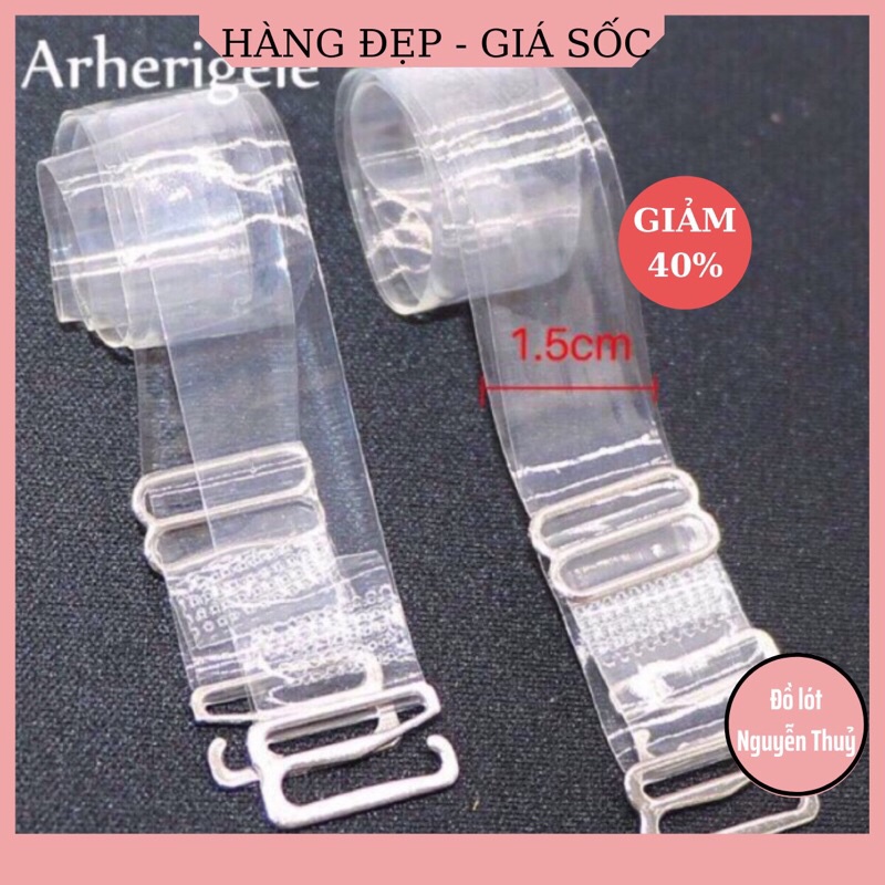 Dây Áo Lót Trong Suốt Sợi Tròn Và Sợi Dẹt Có Che Tên Sản Phẩm