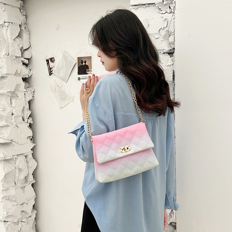 Túi Đeo Chéo Nhỏ Màu Gradient Thời Trang Cho Nữ