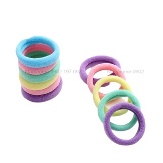 Dây buộc tóc, chun buộc tóc, cột tóc màu trơn