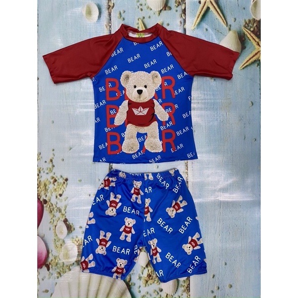 Bộ bơi bé trai hai mảnh hoạt hình nhiều màu 15-45kg