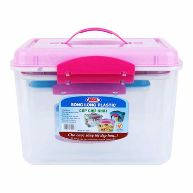 Bộ 3 Cốp nhựa có tay xách đựng đồ đa năng