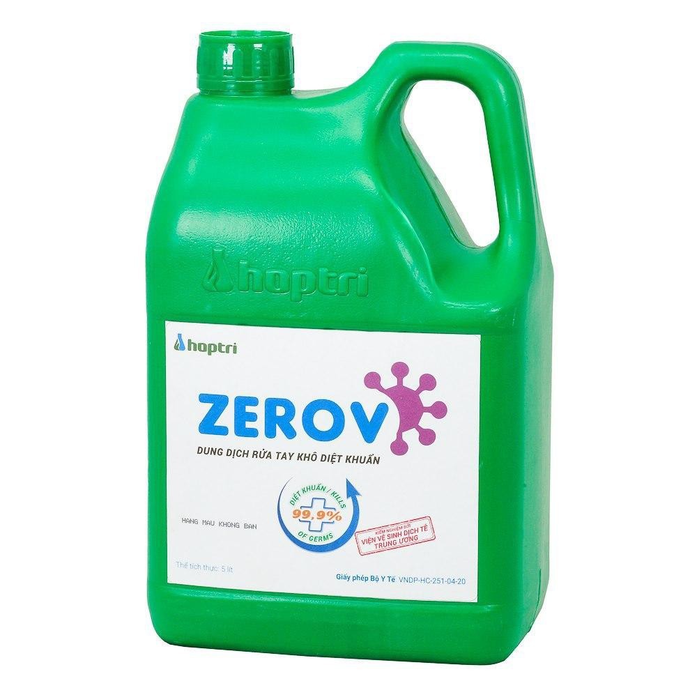 Dung dịch rửa tay khô diệt khuẩn Zero V bình 5 Lít