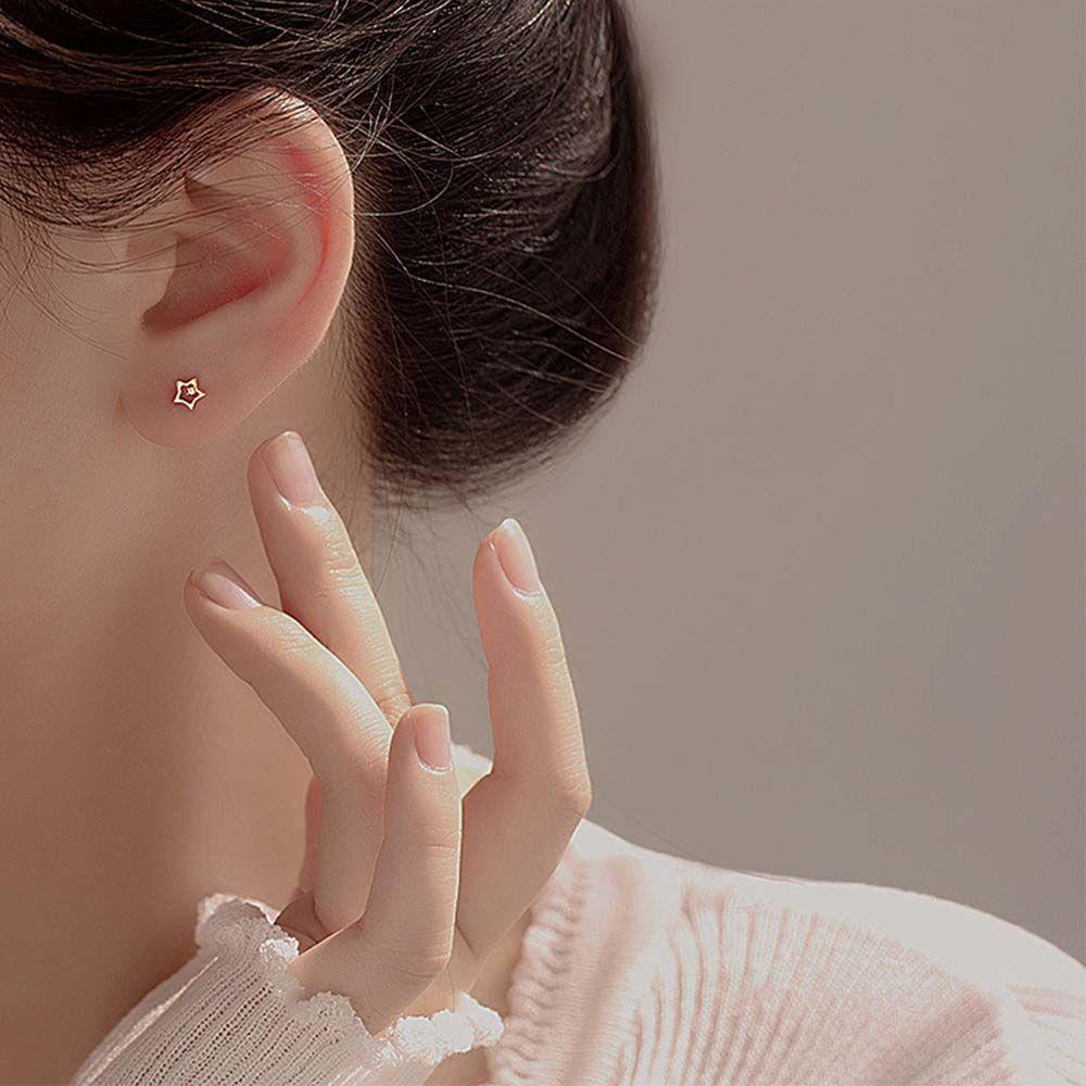 Bông Tai Hình Ngôi Sao Năm Cánh Đơn Giản Thời Trang Cho Nữ 2life