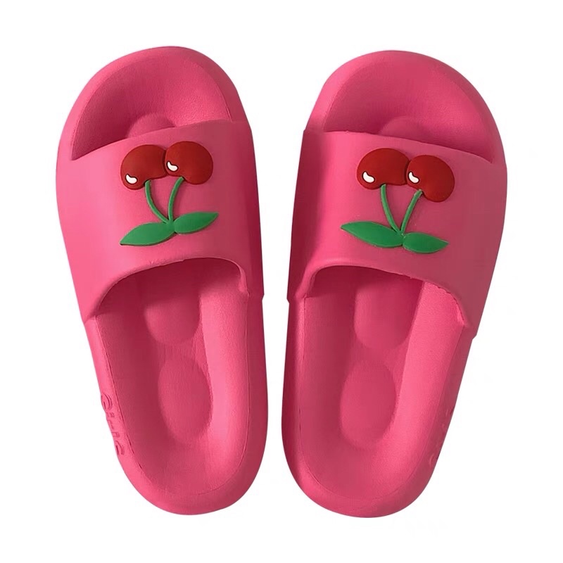 Dép bánh mỳ hoạ tiết cherry dễ thương êm mềm