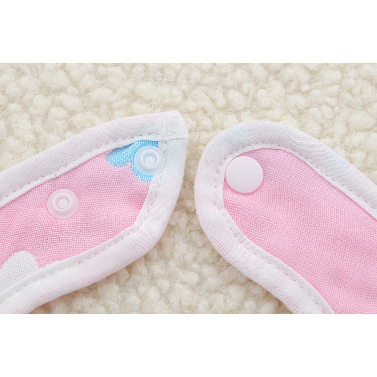 Yếm Vuông Vải Xô Mềm Mại Cho Bé ( 3 màu xanh trắng hồng)