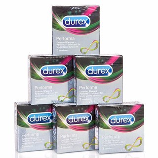 Bộ 06 hộp Bao Cao Su Durex Performa 1 Hộp 3 bao kéo dài thời gian