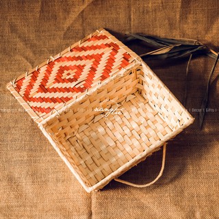 Giỏ đựng quà tre đan thủ công - Phong cách vintage