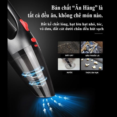 [BH 1 NĂM] Máy hút bụi gia đình, Máy hút bụi mini cầm tay loại Có dây và Pin, Công suất 120W Loại cao cấp MH-SHOP