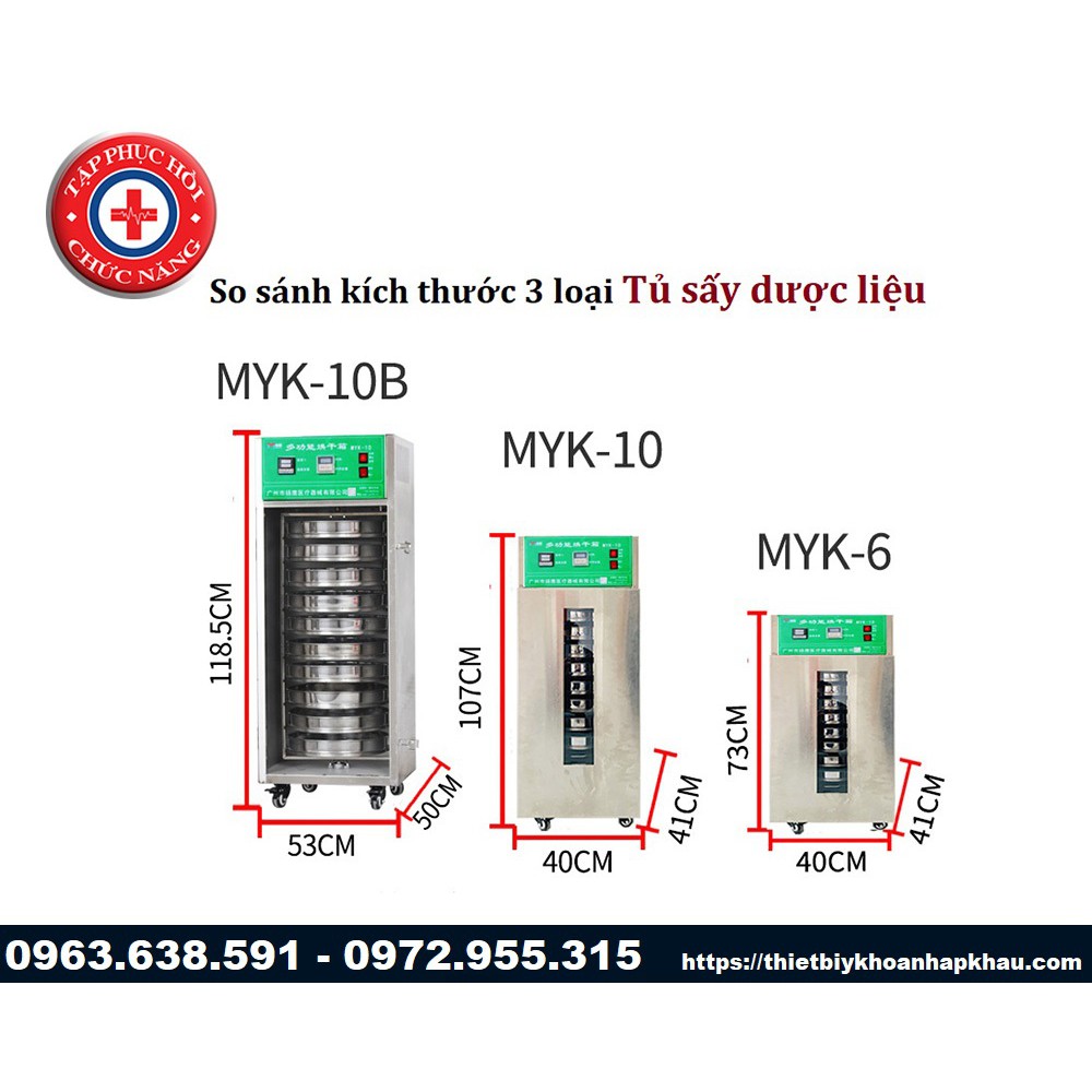 TỦ SẤY THUỐC BẮC 6 TẦNG MYK-6