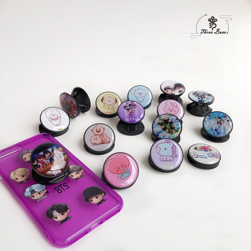 Nút đỡ điện thoại phong cách KPOP BTSS-613 hoạt hình xinh xắn Kd2