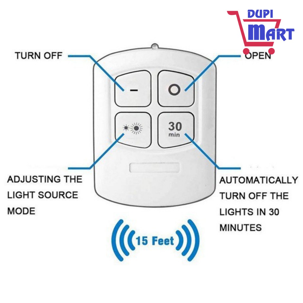 [HOT]Bộ 3 Đèn led đa năng dán tường cao cấp - Đèn LED Dán Tủ Quần Áo ( Kèm remote điều khiển - có chức năng hẹn giờ) | BigBuy360 - bigbuy360.vn