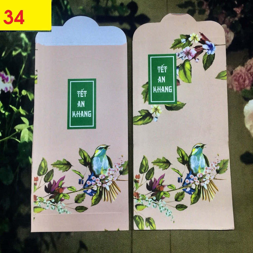200 Lì Xì Và 50 Túi Bóng Kinh Được Tùy Chọn Mẫu