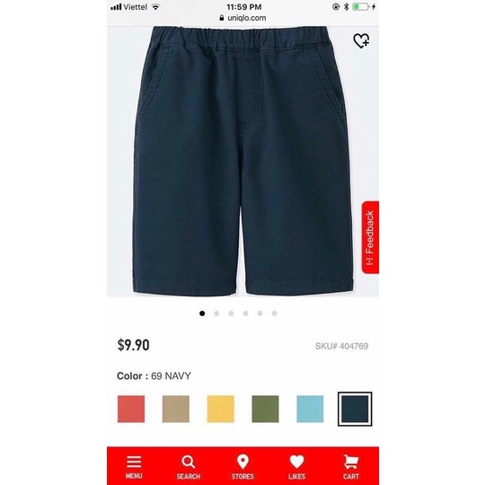 Quần short đùi cho bé trai - Quần Short KAKI UNIQLO hàng xuất dư cho bé trai từ 2 -12 tuổi (6 màu)