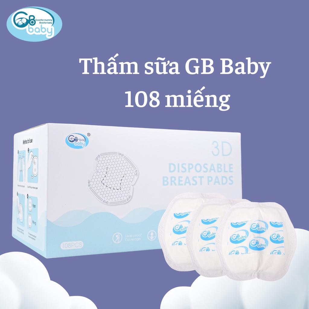 Thấm sữa GB-BABY HỘP 48 MIẾNG - 108 MIẾNG